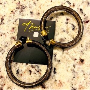 THALIA SODI Large Mesh Hoop Earrings